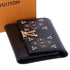 Louis Vuitton Capucines Compact Trifold Wallet Taurillon Perforated Black